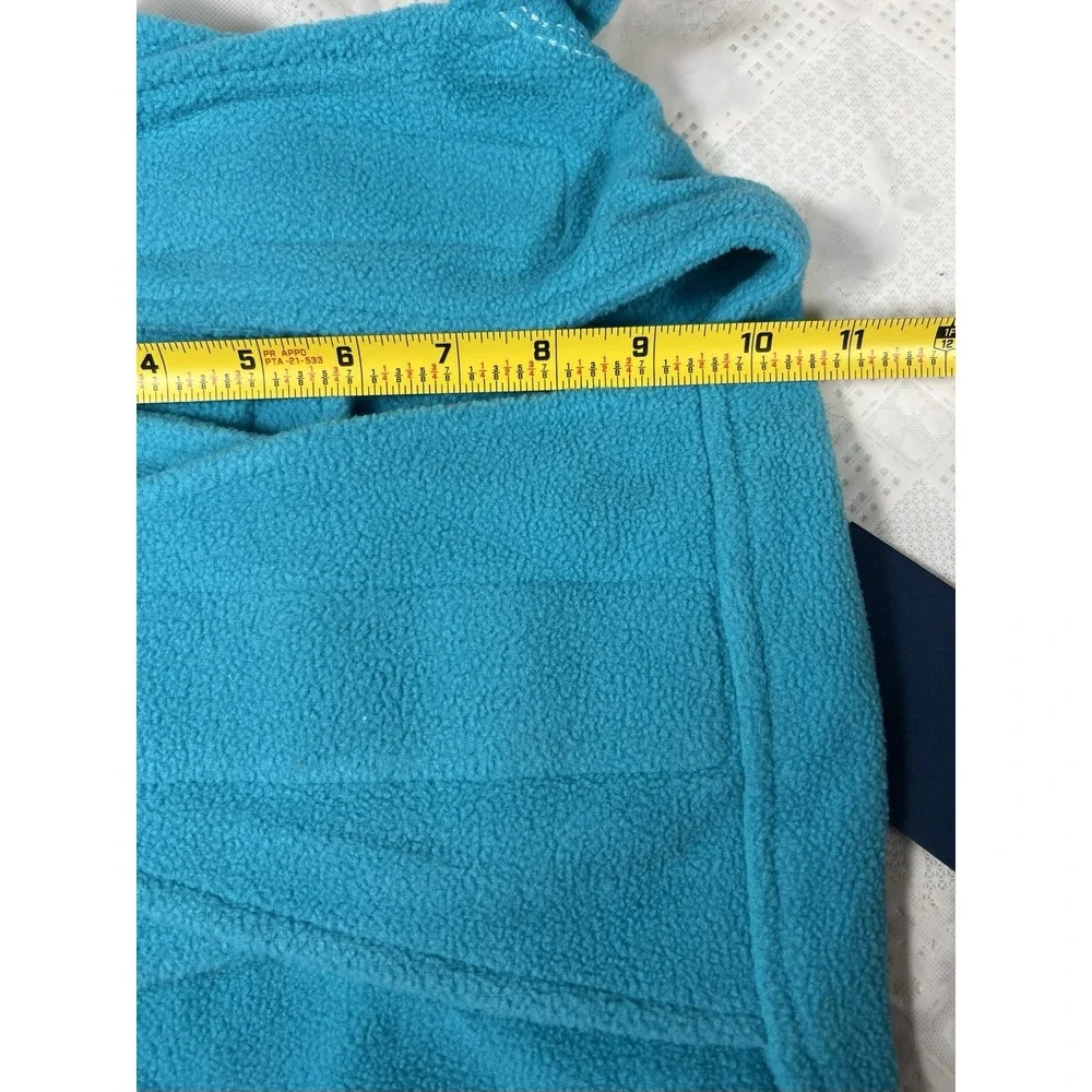 VIVAGLORY Dog Fleece Coat Warm Jacket Size Medium- Easy On/Off Comfort Blue